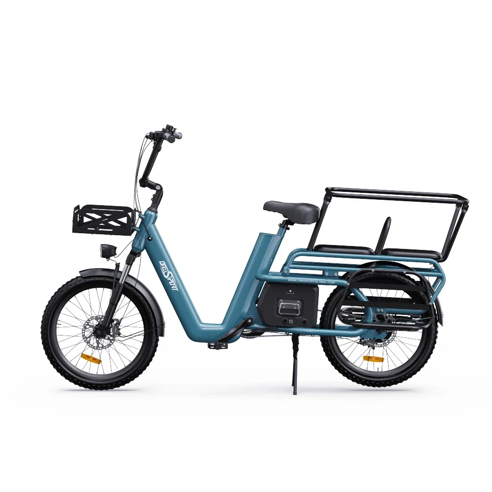 ONESPORT OT01 20" Vélo électrique Step-Through Longtail Cargo 650W Moteur 48V 27Ah Batterie – Image 2
